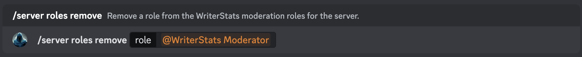 Image of /server roles remove being used